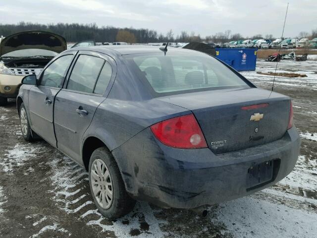 1G1AB5F51A7222224 - 2010 CHEVROLET COBALT LS BLUE photo 3