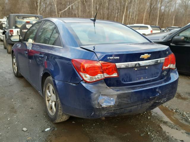 1G1PC5SB5D7253967 - 2013 CHEVROLET CRUZE LT BLUE photo 3