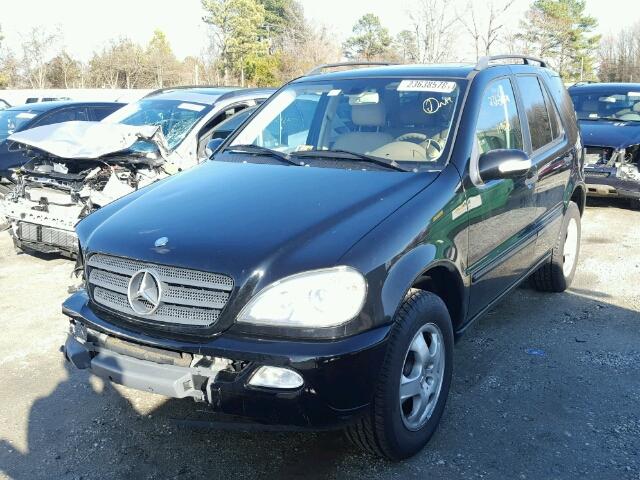 4JGAB57E93A402316 - 2003 MERCEDES-BENZ ML 350 BLACK photo 2