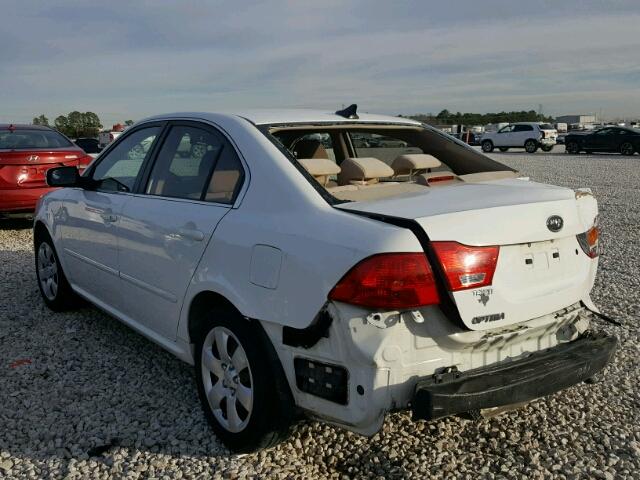 KNAGG4A82A5425243 - 2010 KIA OPTIMA LX WHITE photo 3