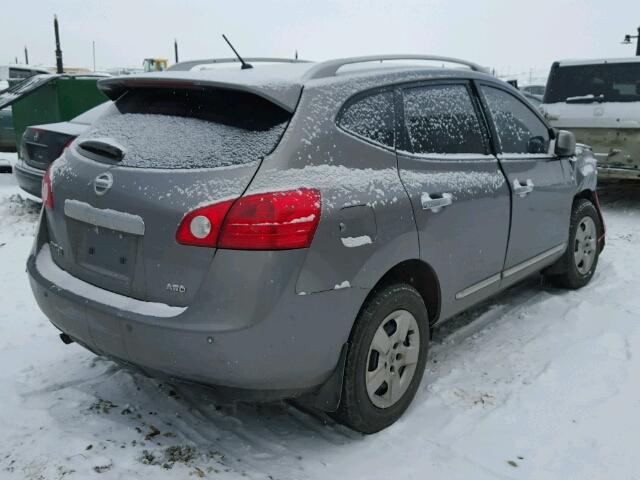 JN8AS5MV9DW132327 - 2013 NISSAN ROGUE S GRAY photo 4