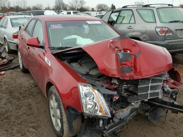 1G6DF577190166382 - 2009 CADILLAC CTS RED photo 1