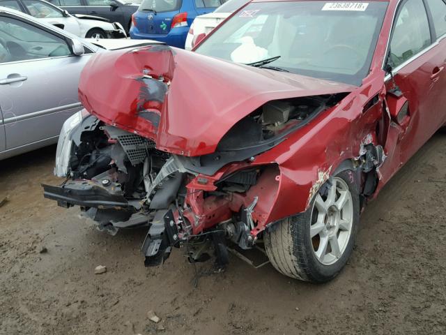 1G6DF577190166382 - 2009 CADILLAC CTS RED photo 9