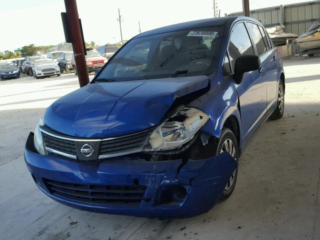 3N1BC13E29L397193 - 2009 NISSAN VERSA S BLUE photo 2