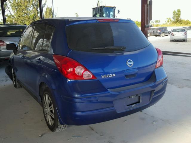 3N1BC13E29L397193 - 2009 NISSAN VERSA S BLUE photo 3