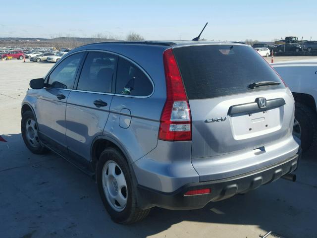 JHLRE38328C025584 - 2008 HONDA CR-V LX BLUE photo 3