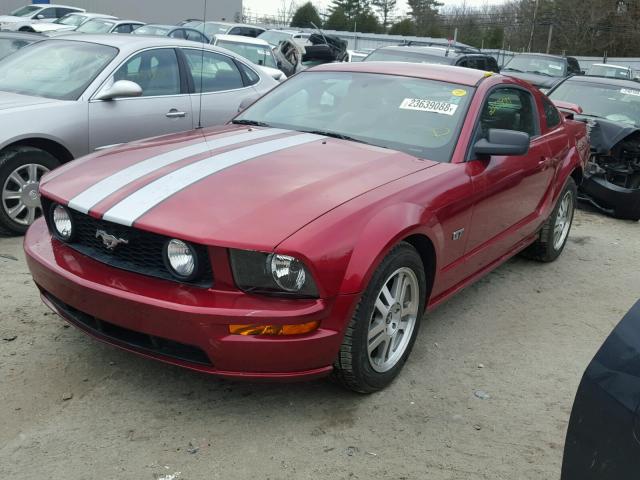 1ZVHT82H865111173 - 2006 FORD MUSTANG GT RED photo 2