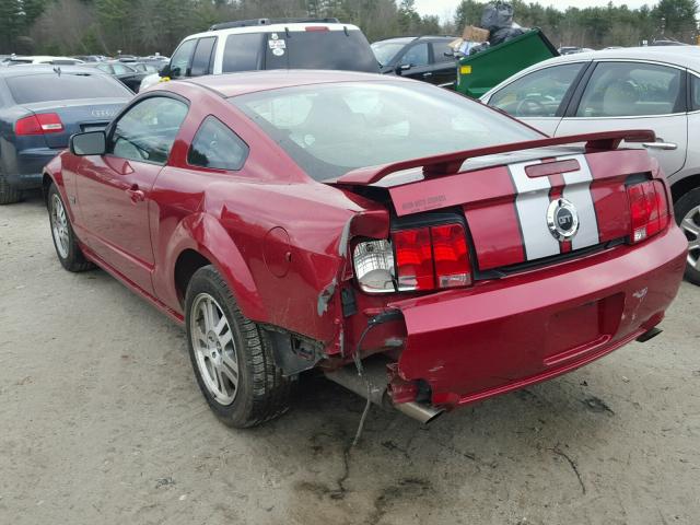1ZVHT82H865111173 - 2006 FORD MUSTANG GT RED photo 3