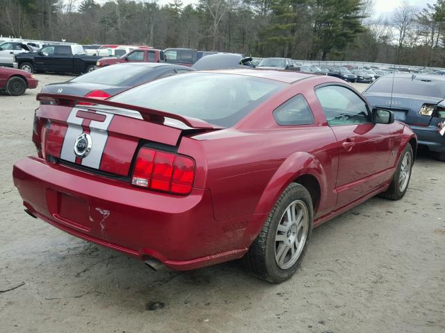 1ZVHT82H865111173 - 2006 FORD MUSTANG GT RED photo 4