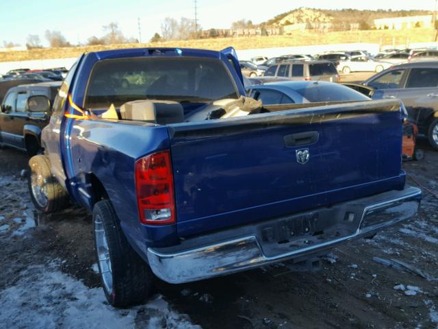 1D7HA16N76J104163 - 2006 DODGE RAM 1500 S BLUE photo 3