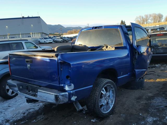 1D7HA16N76J104163 - 2006 DODGE RAM 1500 S BLUE photo 4