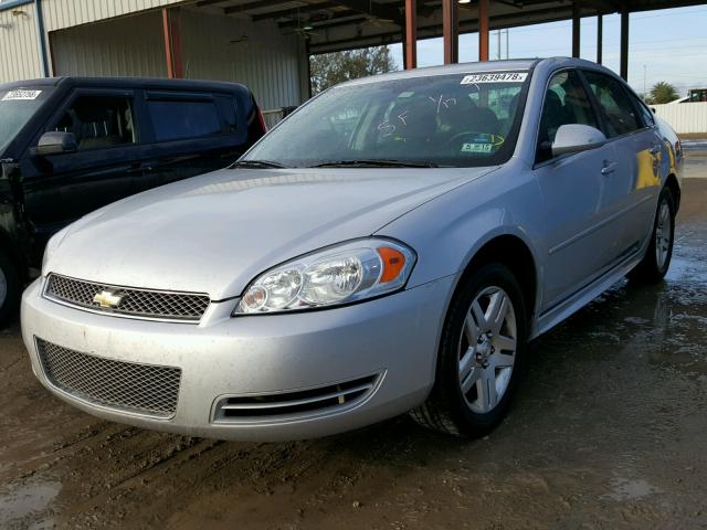 2G1WG5E3XC1319381 - 2012 CHEVROLET IMPALA LT SILVER photo 2