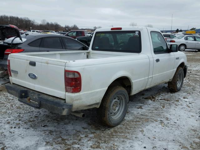 1FTYR10D46PA23038 - 2006 FORD RANGER WHITE photo 4