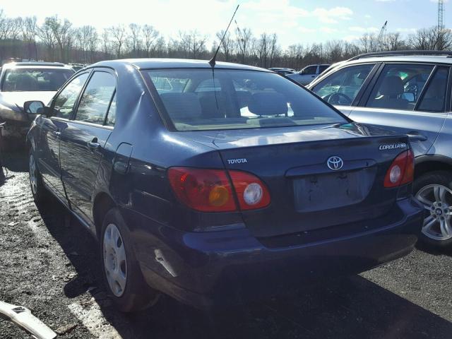 2T1BR32E74C279029 - 2004 TOYOTA COROLLA CE BLUE photo 3