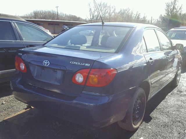 2T1BR32E74C279029 - 2004 TOYOTA COROLLA CE BLUE photo 4