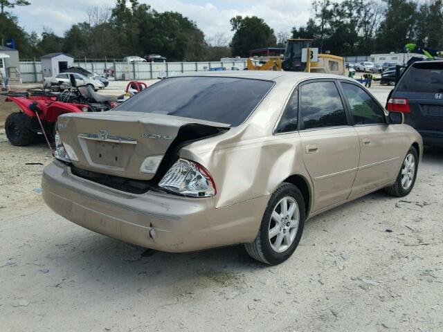 4T1BF28B7YU073164 - 2000 TOYOTA AVALON XL GOLD photo 4