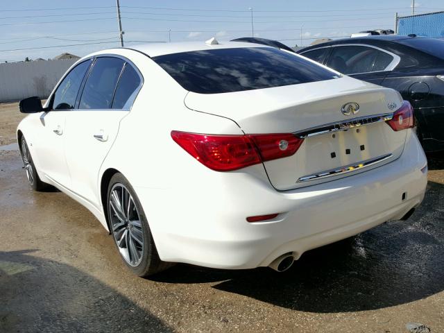JN1BV7AP7FM342807 - 2015 INFINITI Q50 BASE WHITE photo 3
