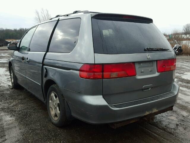 2HKRL18661H532144 - 2001 HONDA ODYSSEY EX TEAL photo 3