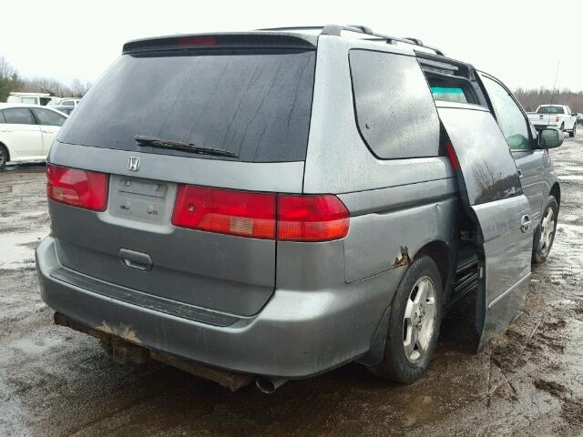 2HKRL18661H532144 - 2001 HONDA ODYSSEY EX TEAL photo 4