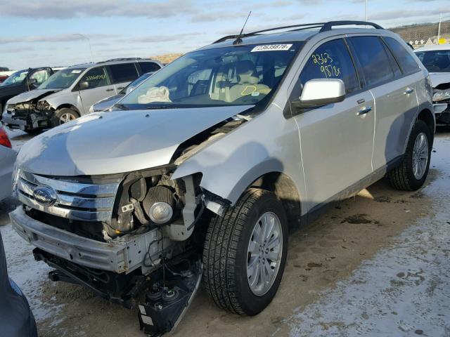 2FMDK4JC5ABA35558 - 2010 FORD EDGE SEL SILVER photo 2