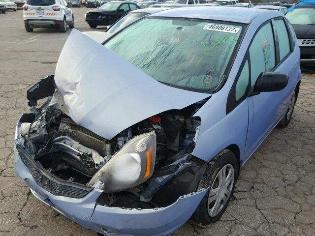 JHMGE87209S037216 - 2009 HONDA FIT BLUE photo 2