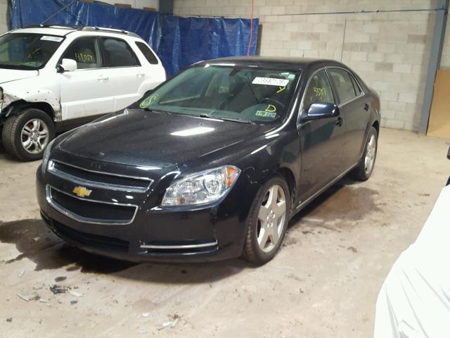 1G1ZD5E78A4114135 - 2010 CHEVROLET MALIBU 2LT BLACK photo 2