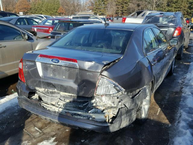 3FAHP0JA0CR163201 - 2012 FORD FUSION SEL GRAY photo 4