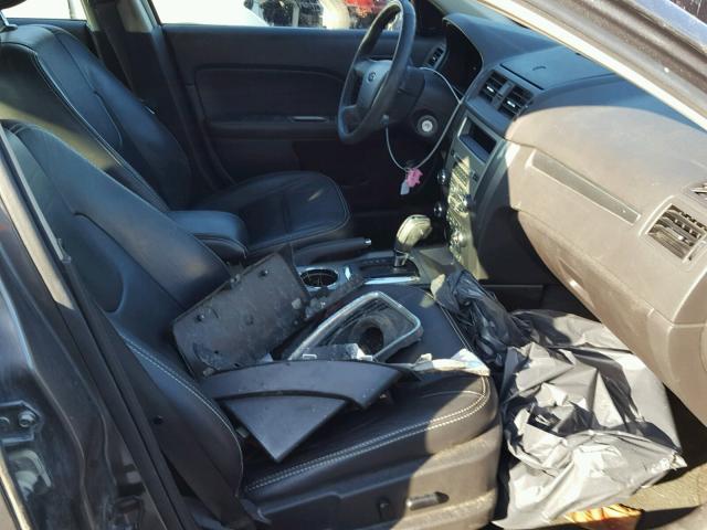 3FAHP0JA0CR163201 - 2012 FORD FUSION SEL GRAY photo 5