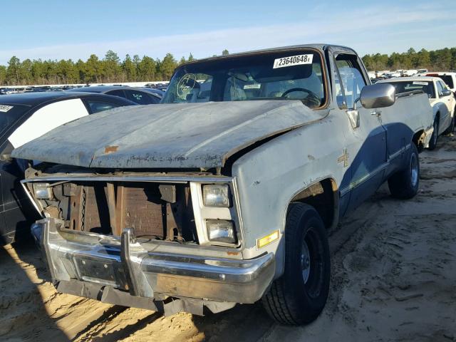 1GCDC14H3FF335211 - 1985 CHEVROLET C10 BLUE photo 2