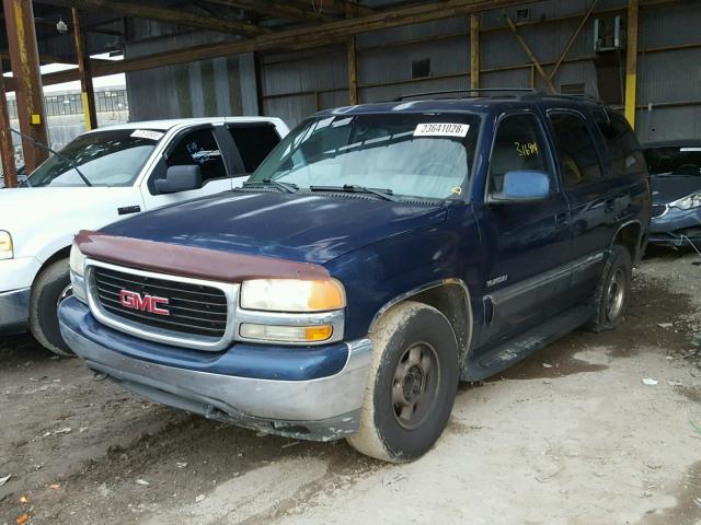 1GKEC13T31R152591 - 2001 GMC YUKON BLUE photo 2