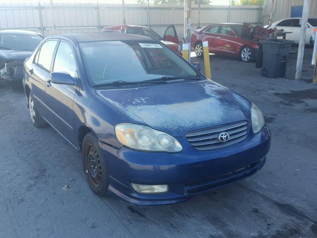 1NXBR32E13Z089966 - 2003 TOYOTA COROLLA CE BLUE photo 1