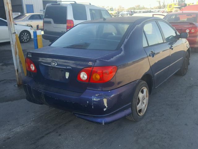 1NXBR32E13Z089966 - 2003 TOYOTA COROLLA CE BLUE photo 4