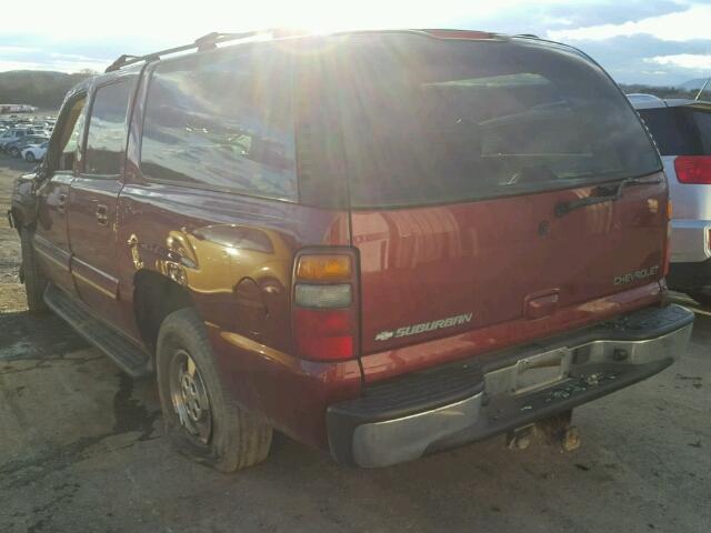 1GNFK16Z33J182783 - 2003 CHEVROLET SUBURBAN K RED photo 3