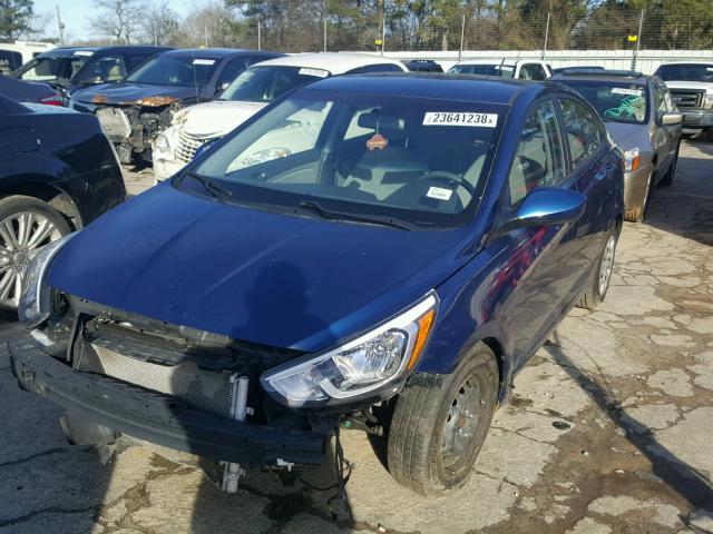 KMHCT4AE5FU886464 - 2015 HYUNDAI ACCENT GLS BLUE photo 2