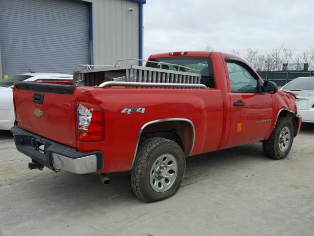 1GCEK14028Z155057 - 2008 CHEVROLET SILVERADO RED photo 4