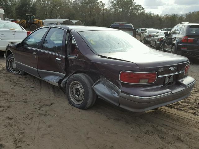 1G1BL52W2SR105127 - 1995 CHEVROLET CAPRICE CL RED photo 3