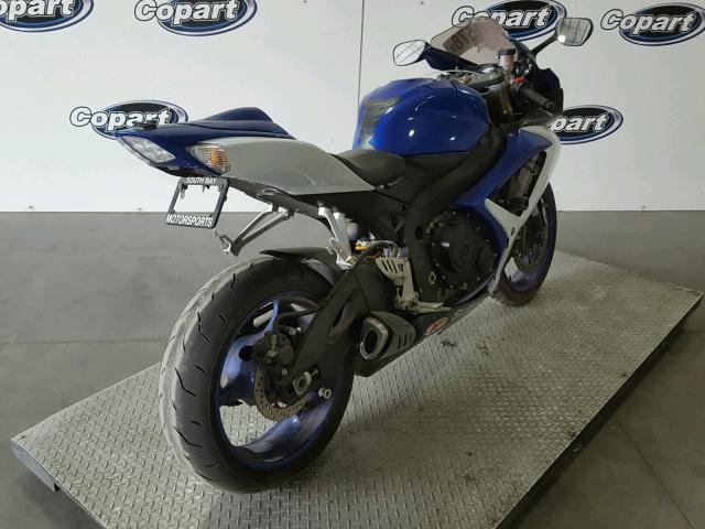 JS1GN7DA272119608 - 2007 SUZUKI GSX-R600 BLUE photo 4