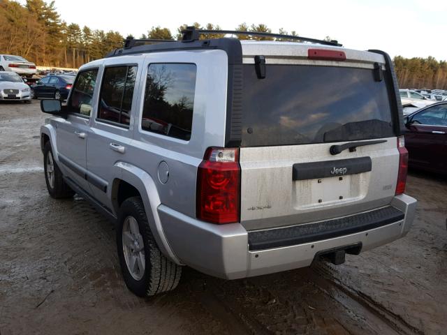 1J8HG48N58C220694 - 2008 JEEP COMMANDER SILVER photo 3