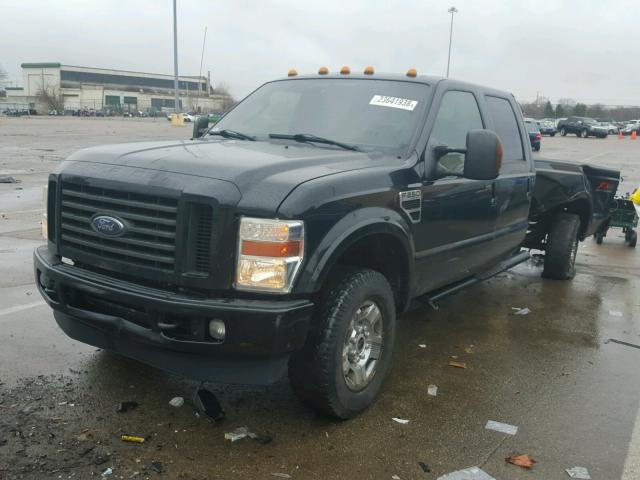 1FTSW21R88EB23222 - 2008 FORD F250 SUPER BLACK photo 2