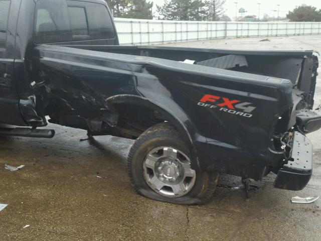 1FTSW21R88EB23222 - 2008 FORD F250 SUPER BLACK photo 9