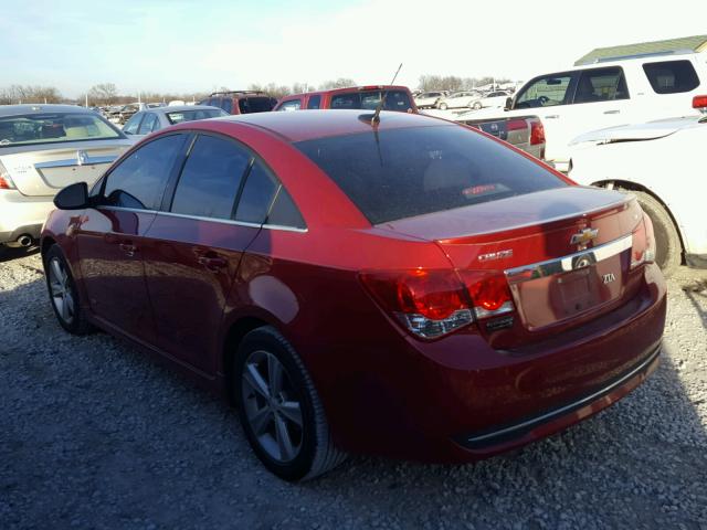 1G1PG5SC8C7106747 - 2012 CHEVROLET CRUZE LT MAROON photo 3