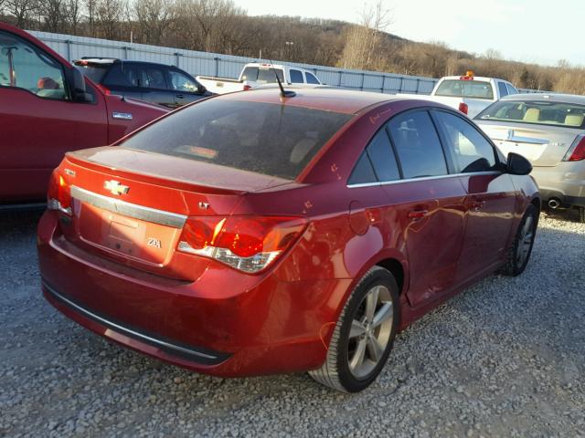 1G1PG5SC8C7106747 - 2012 CHEVROLET CRUZE LT MAROON photo 4