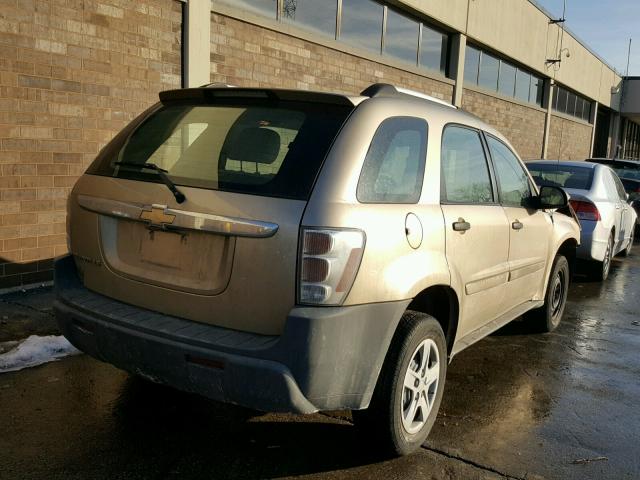 2CNDL13F256182776 - 2005 CHEVROLET EQUINOX LS BEIGE photo 4