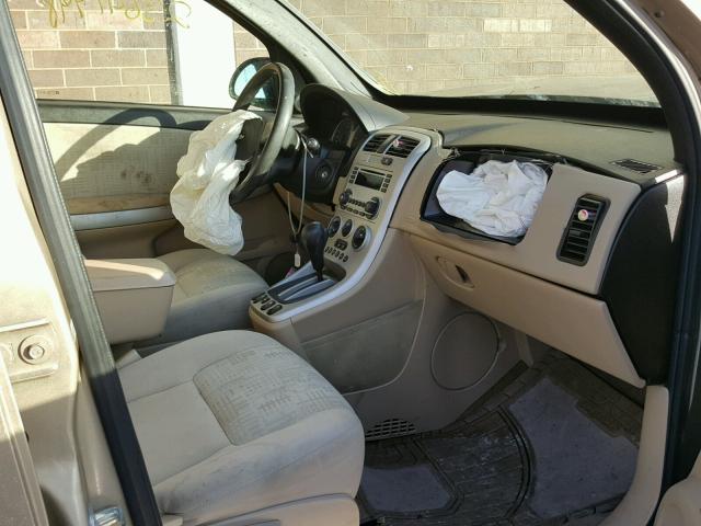 2CNDL13F256182776 - 2005 CHEVROLET EQUINOX LS BEIGE photo 5