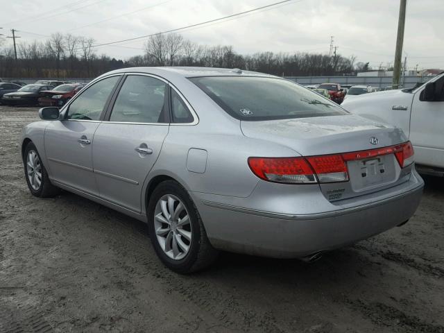 KMHFC46F37A212086 - 2007 HYUNDAI AZERA SE SILVER photo 3