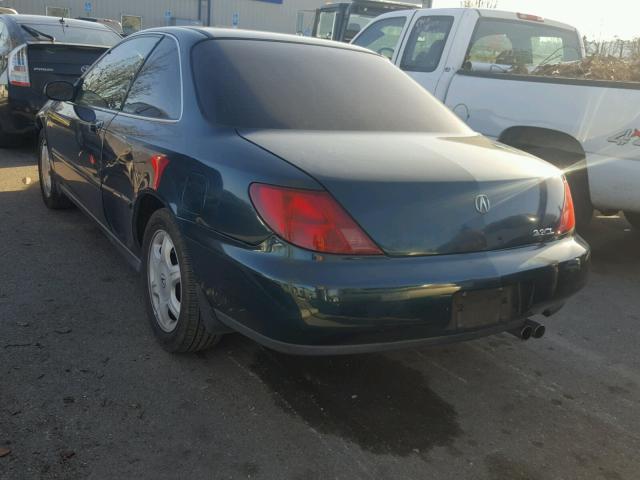 19UYA125XVL019242 - 1997 ACURA 2.2CL GREEN photo 3