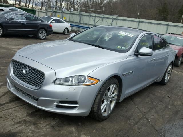 SAJWJ2GD6D8V52350 - 2013 JAGUAR XJL PORTFO SILVER photo 2