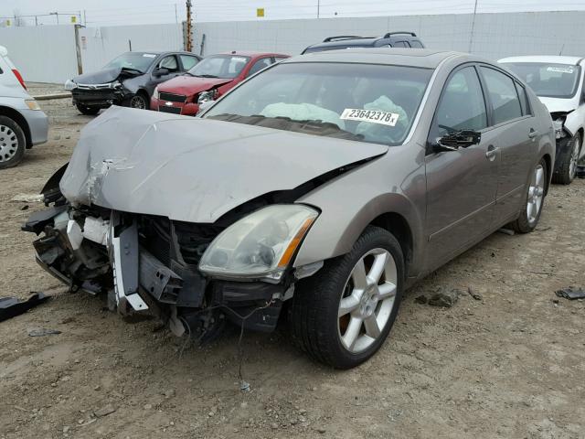 1N4BA41E64C850880 - 2004 NISSAN MAXIMA SE TAN photo 2