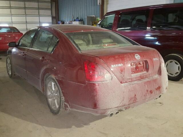 1N4BA41E05C824289 - 2005 NISSAN MAXIMA SE RED photo 3