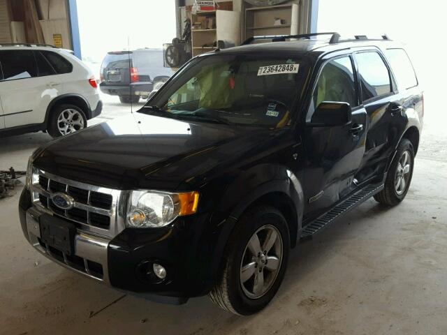 1FMCU04128KA95712 - 2008 FORD ESCAPE LIM BLACK photo 2